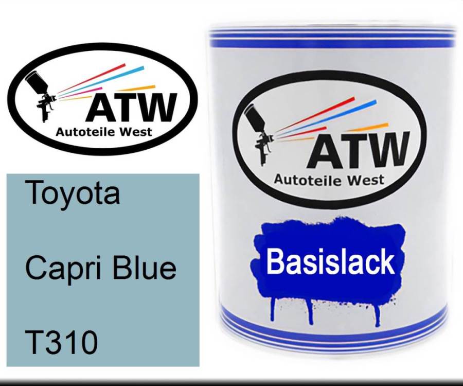 Toyota, Capri Blue, T310: 1L Lackdose, von ATW Autoteile West.